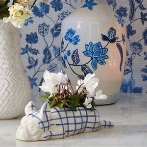 Anthropologie Mark D. Sikes Frenchie Poppy Planter